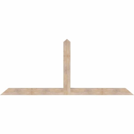 Ekena Millwork Portland Smooth Timber Gable Bracket, Douglas Fir, 108"W x 45"H x 5 1/2"D x 5 1/2"F, 10/12 Pitch GBW108X45X0606POR00SDF